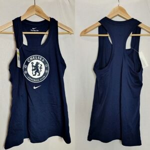 Nike Racerback Tank Chelsea Football Club Blue White Small S New DJ1702-419